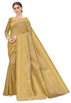 Glory Sarees Womens Jacquard Art Silk Kanchipuram Saree (kara115gold_Gold)