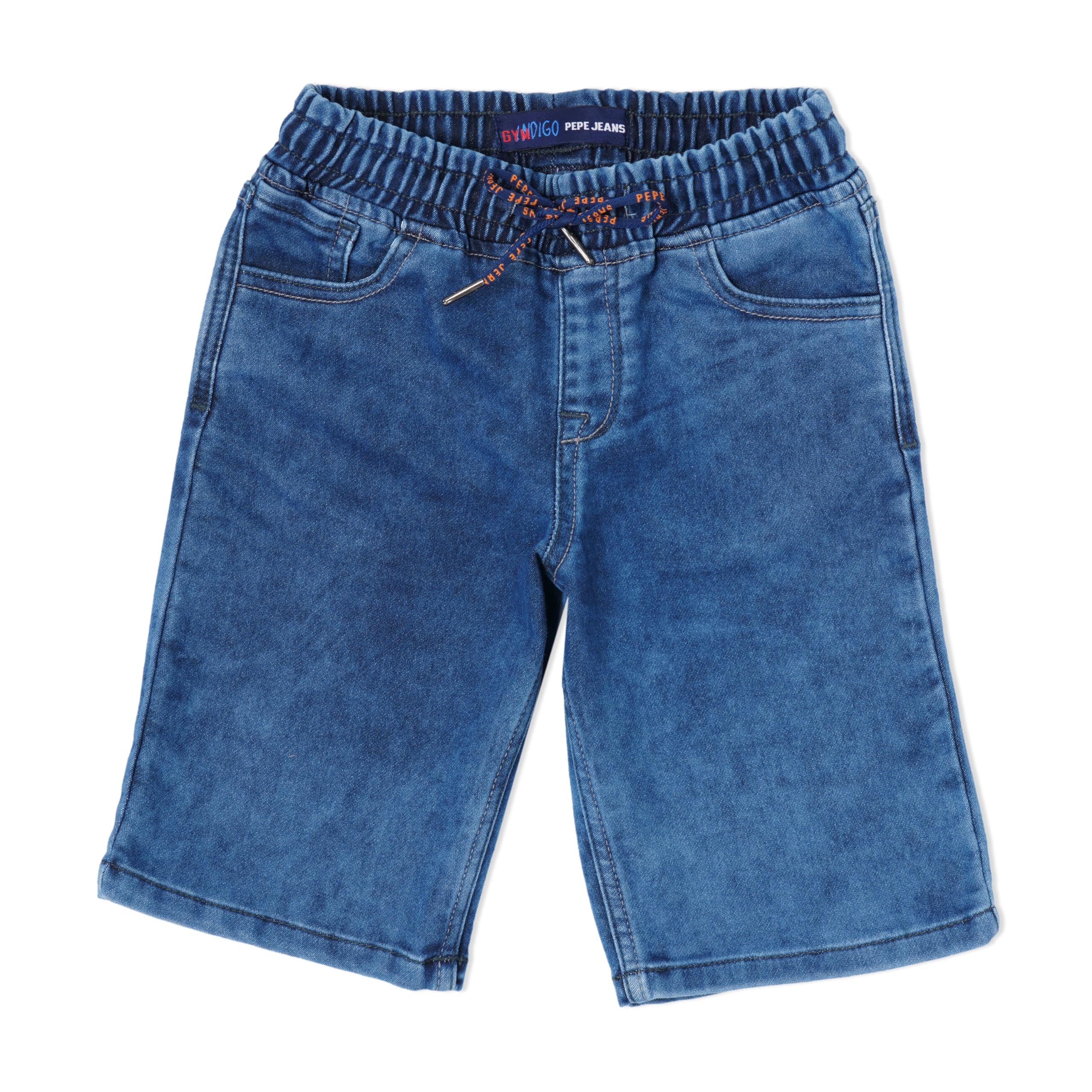 Pepe Jeans BoyS Chino Shorts (Pb800728J67_Med Light Wash_14)