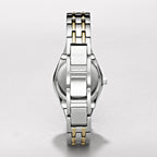 Relic by Fossil Women's Queen's Court Three-Hand Date Silver and Gold Two-Tone Stainless Steel Bracelet Dress Watch (Model: ZR11