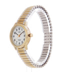 Timex Women's Easy Reader 25mm Watch - Two-Tone Case White Dial with Expansion Band