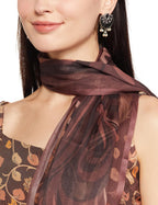 Ketch Polyester Womens Kurta With Palazzo (Khk3000691_Brown