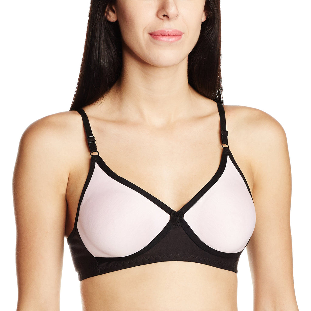 Clovia Womens Cotton Non-Wired Bra (BR0240P22- Pink_40B)