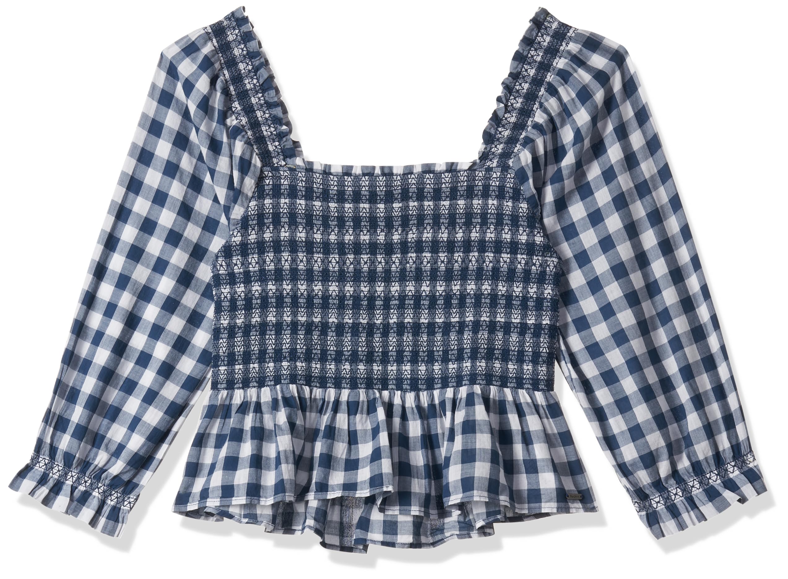 Pepe Jeans WomenS Regular Fit Checked Tops