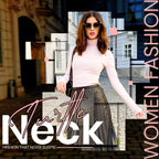 NY Threads Women's Turtleneck Long Sleeves Shirt Baby Pink