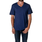Unisex Triblend V-Neck T-Shirt - BLUE TRIBLEND - S(D0102H7W72T)