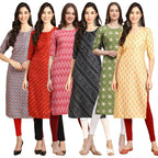 Pinkmint WomenS Crepe Solid Regular Kurti (Ks01_Multicolor7