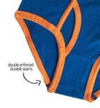 MALLARY BY MATTHEW Boys 100% Cotton Briefs Underwear (8 Pack) Basics Multicolored Elastic Briefs, XL