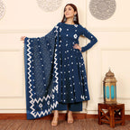 Anni Designer Women'S Rayon Viscose A-Line Printed Kurta With Pant & Dupatta