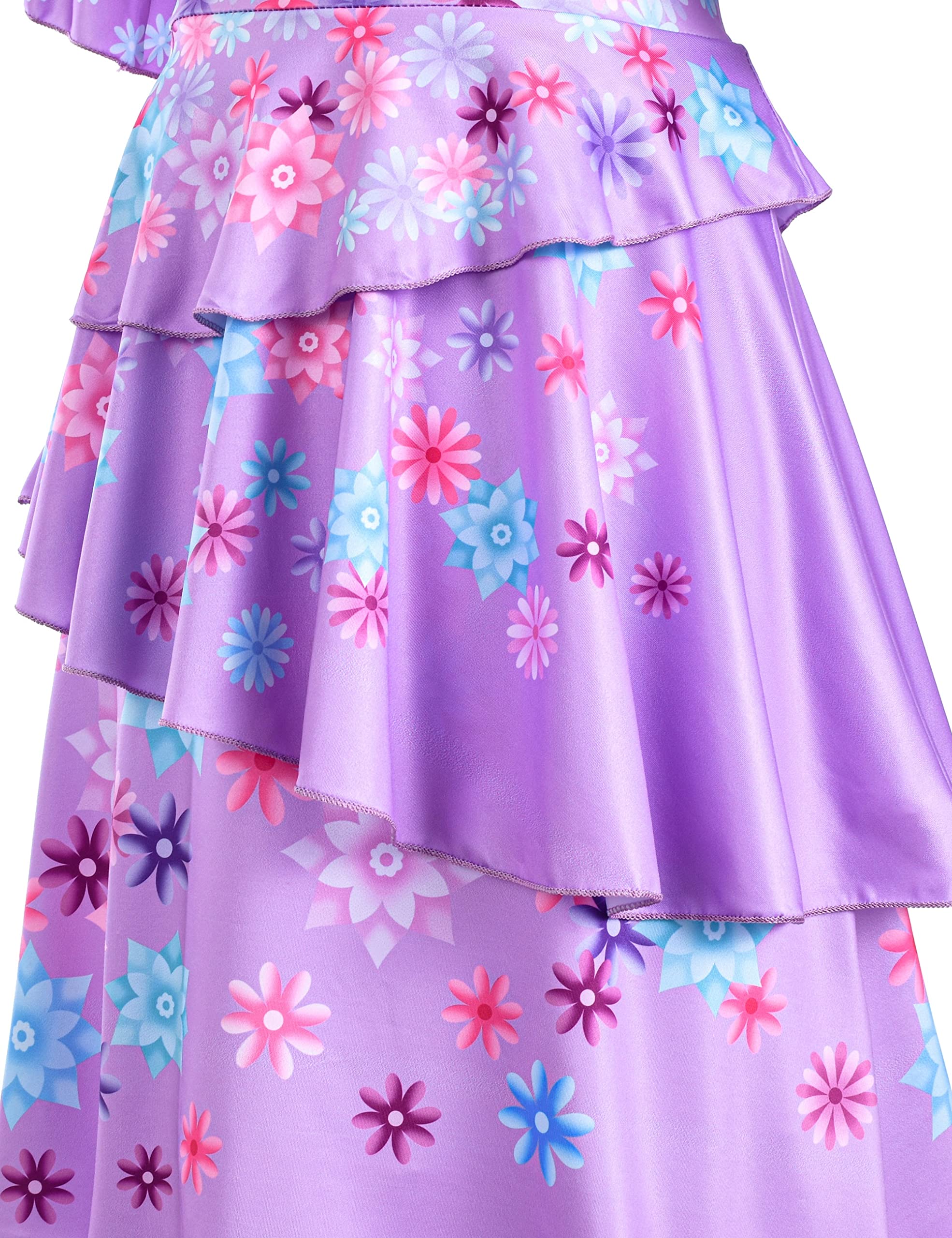 Kaisebile Princess Costume Dress for Girls Birthday Halloween Party Dress Up with Bag,Leis Necklace Headband