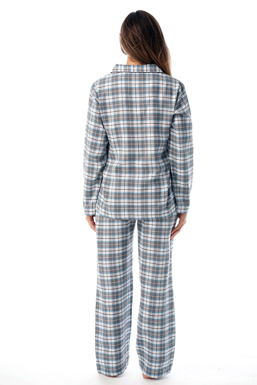 Just Love Long Sleeve Flannel Pajama Sets for Women 6760-10359-GRY-L Grey