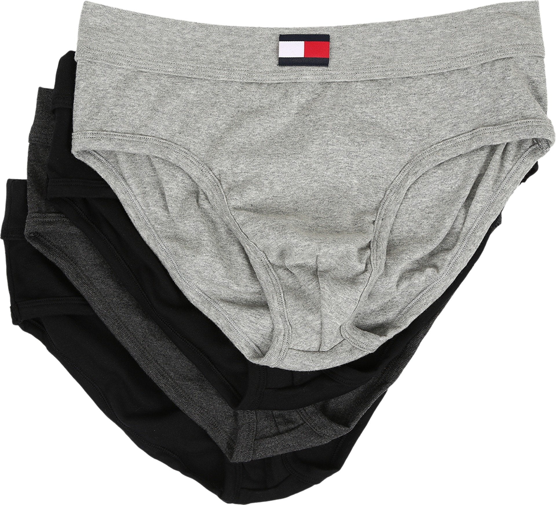 Tommy Hilfiger Men's Cotton Hip Brief, Black, Medium (Pack of 4)