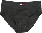 Tommy Hilfiger Men's Cotton Hip Brief, Black, Medium (Pack of 4)