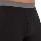 Fruit of the Loom Men's Recycled Premium Waffle Thermal Underwear Long Johns Bottom (1, 2, 3, and 4 Packs), Black/Greystone Heat