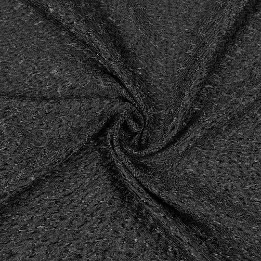 Explore Land Cotton Shemagh Keffiyeh Tactical Desert Scarf Neck Head Wrap with Tassel for Men Women (Black, One Size)