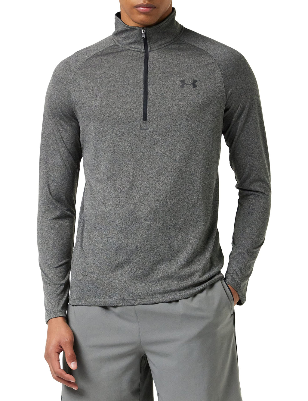 Under Armour Men's UA Tech  Zip Long Sleeve LG Gray