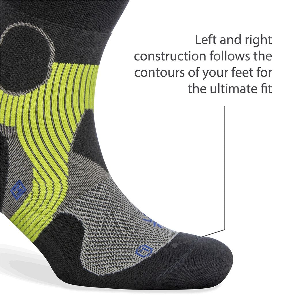 Balega Athletic Support Compression Fit Performance No Show Running Socks for Men and Women (1 Pair), Light Grey/Black, Large
