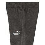 PUMA Boys' Core Logo Jogger, Side Seam Pockets, Elastic Waistband, Pull On Pant, Charcoal Grey, 4