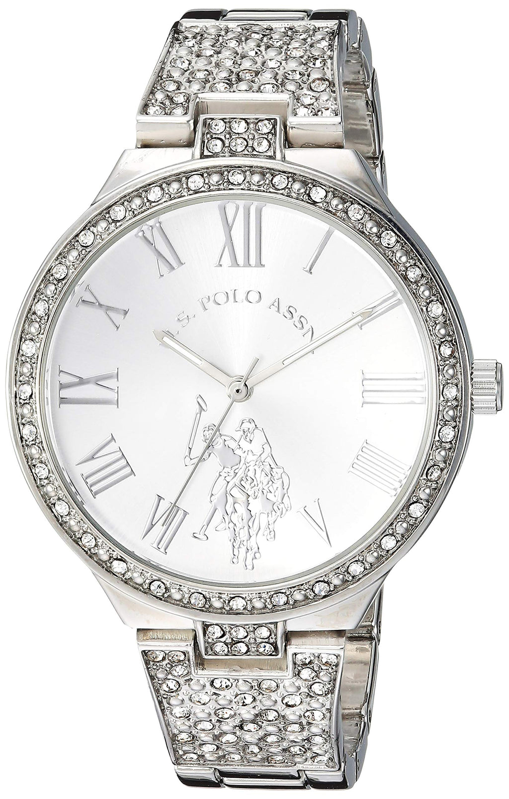 Accutime U.S. Polo Assn. Women's USC40322 Analog Display Analog Quartz Silver Watch
