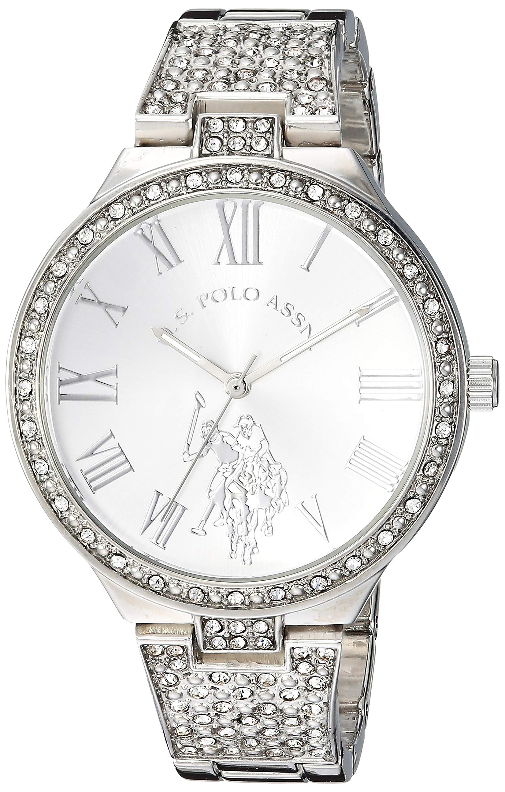 Accutime U.S. Polo Assn. Women's USC40322 Analog Display Analog Quartz Silver Watch