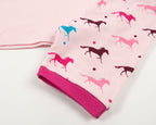 Leveret Shorts Matching Doll & Girl Horse 2 Piece Pajama Set 100% Cotton Size 10 Years