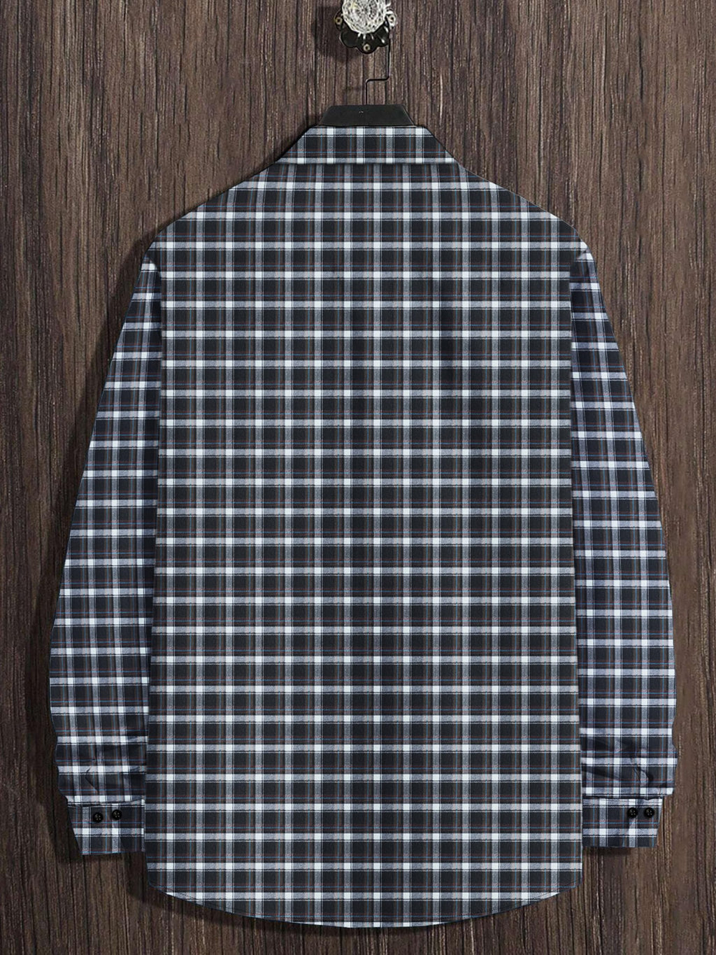 Noble Monk MenS Regular Long Sleeve Cotton Check Shirt | Casual Shirt With Spread Collar