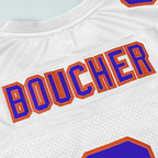 90s Football Jersey for Party,Bobby Boucher #9 The Waterboy Sandler 50th Anniversary Movie Football Jersey (White, Small)