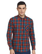 Pepe Jeans MenS Checkered Slim Fit Casual Shirt (Pm306599_Red M)