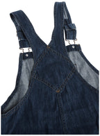 Dickies womens Denim Bib overalls, Medium Stonewashed Denim, Large US