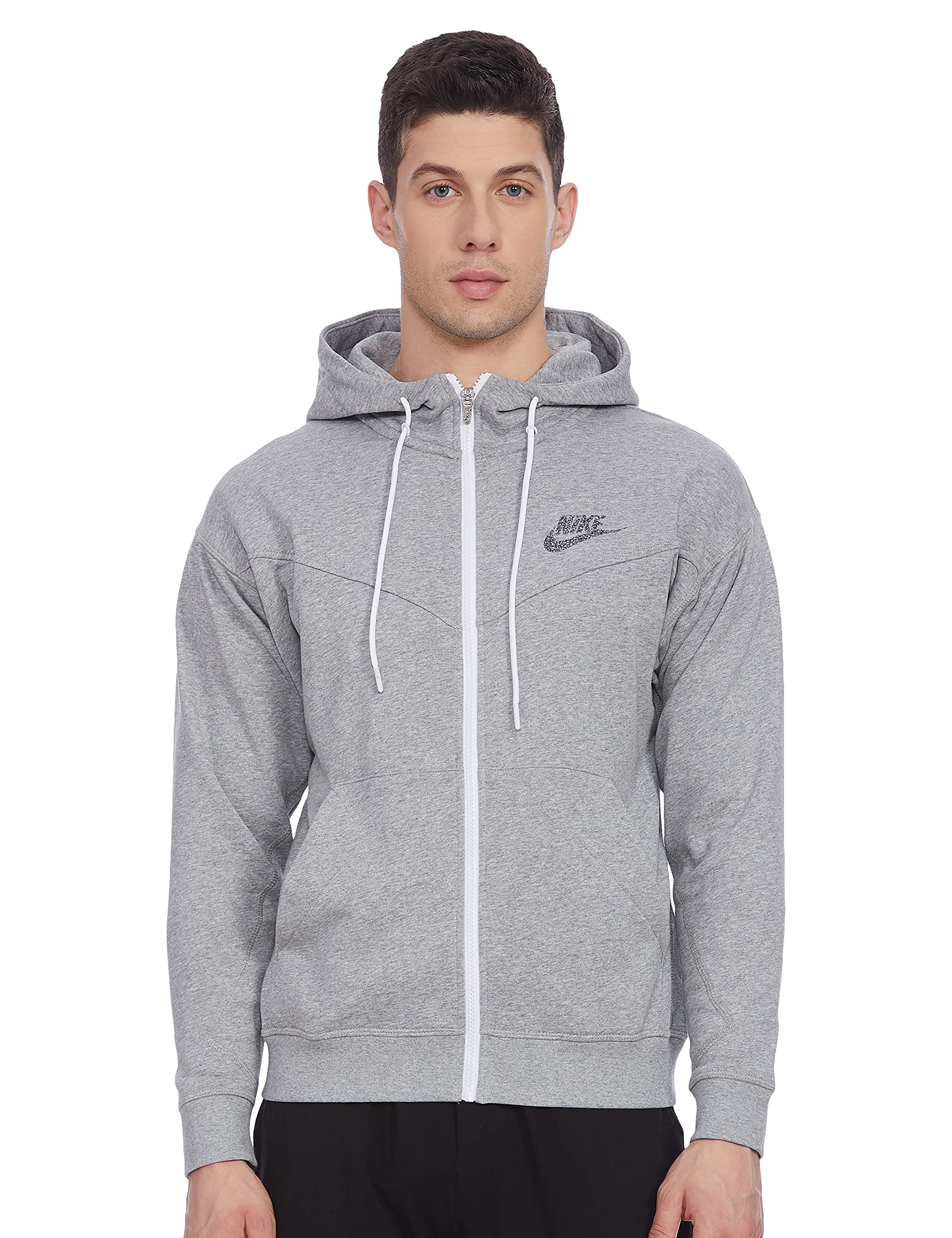 Nike Polyester Nsw Regular Fit Hoodie Fz Ft Revival Men Fashion Hoodies