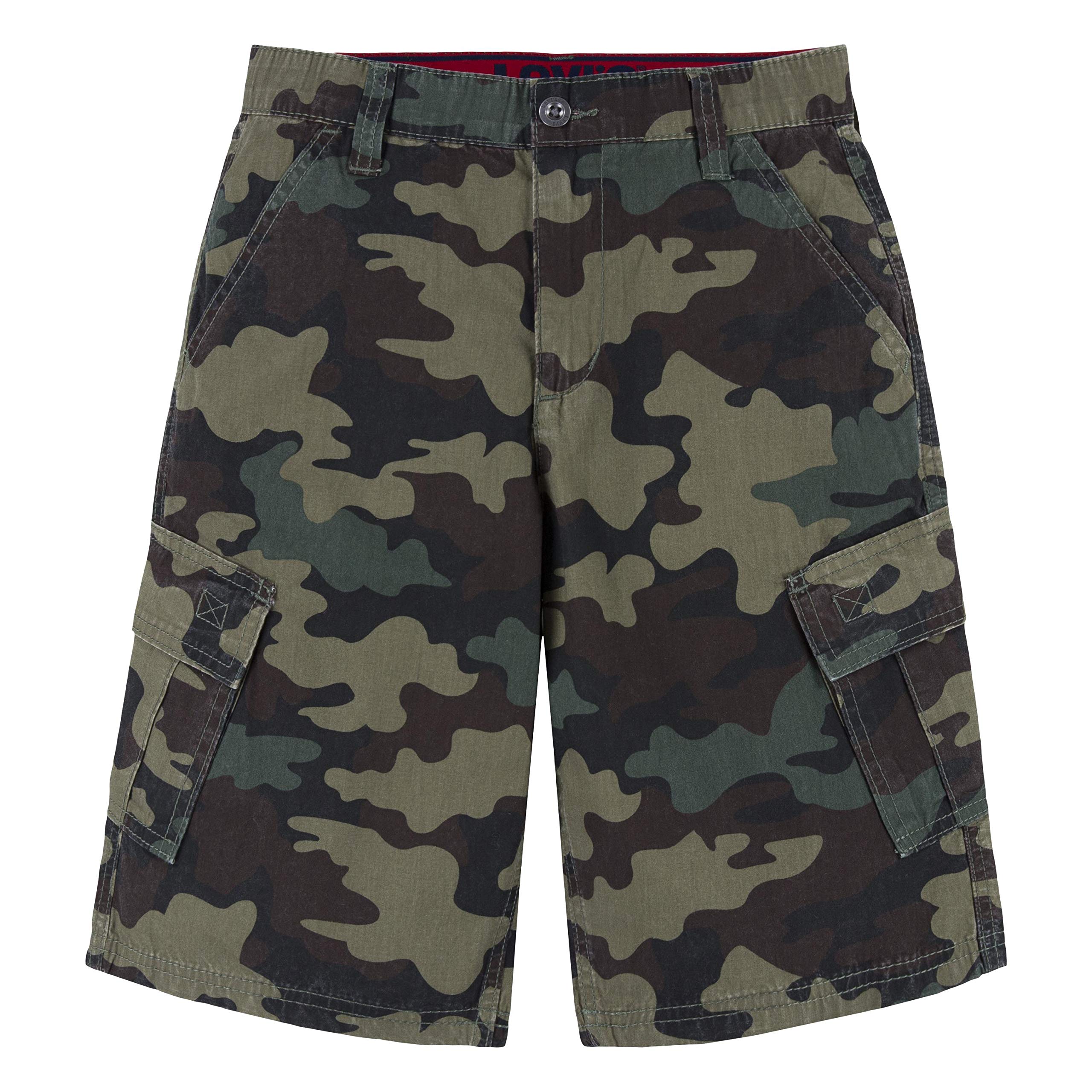 Levi's Boys' Cargo Shorts, Cypress Camo, 18