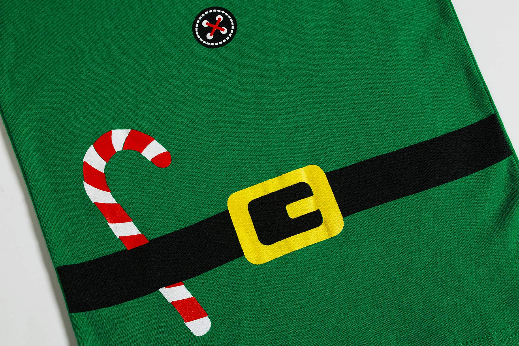 KikizYe Christmas Elf Cosplay Baby Girls Boys Pjs 100% Cotton Long Sleeve Kids infant Pajamas Sets Size 18-24 Months Green