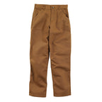 Carhartt Boys' Washed Dungaree Pants (Lined and Unlined), Brown, 6