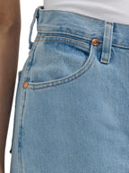Wrangler womens Cowboy Cut High Rise Slim Fit Tapered Leg Jeans, Bleach, 7 1 US