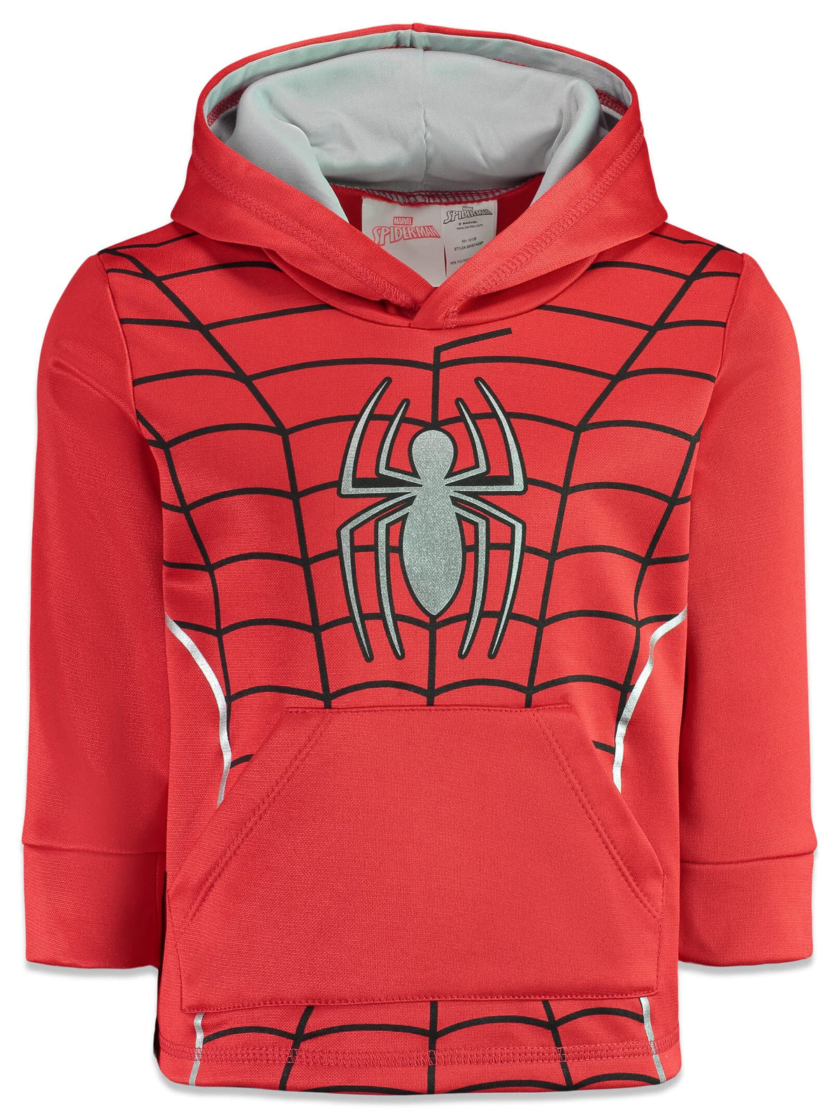 Marvel Spiderman Big Boys Athletic Fleece Pullover Hoodie Pockets 8 8