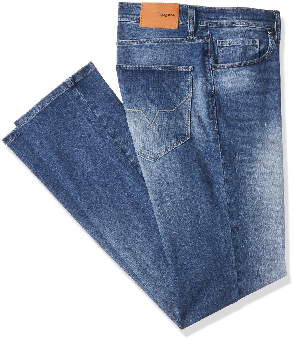 Pepe Jeans Men Mid Rise Slim Jeans (Pm207159G173_Kla-Blu_Blue, 38)