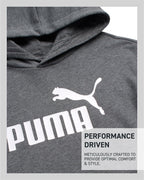 PUMA Boys' Athletic Hoodie - Fleece Pullover Hoodie Sweatshirt with Kangaroo Pockets - Fashion Hoodies for Boys (Sizes: 8-20), S