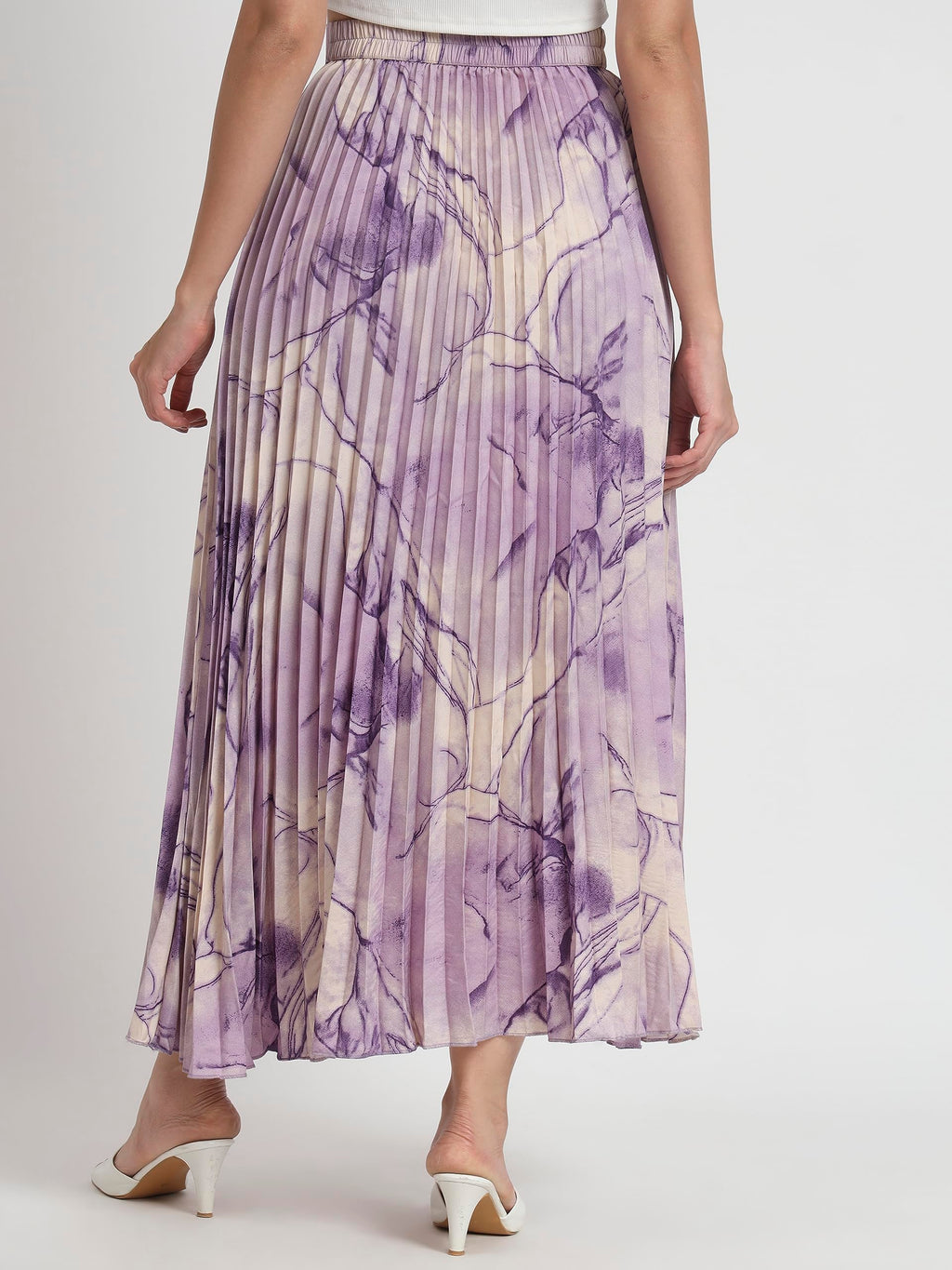 Kzully Crepe WomenS Maxi Skirts Purple