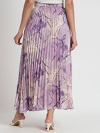 Kzully Crepe WomenS Maxi Skirts Purple