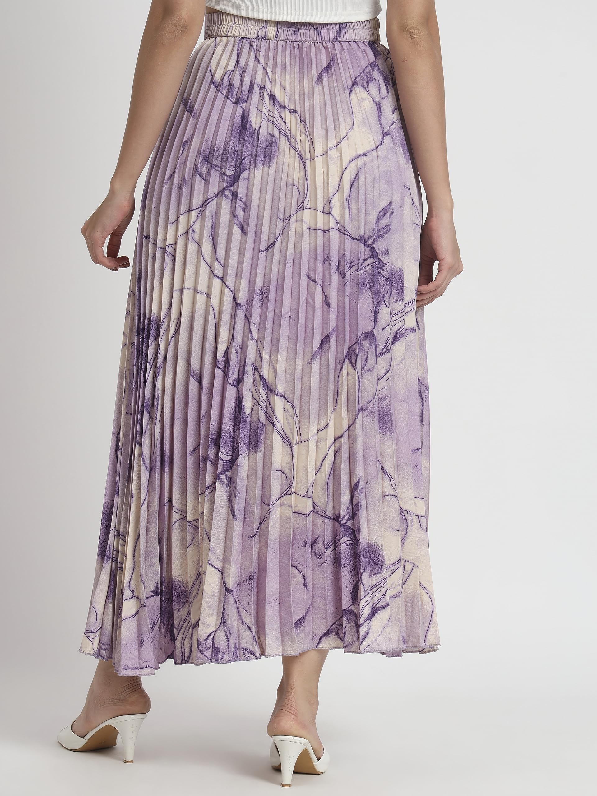Kzully Crepe WomenS Maxi Skirts Purple