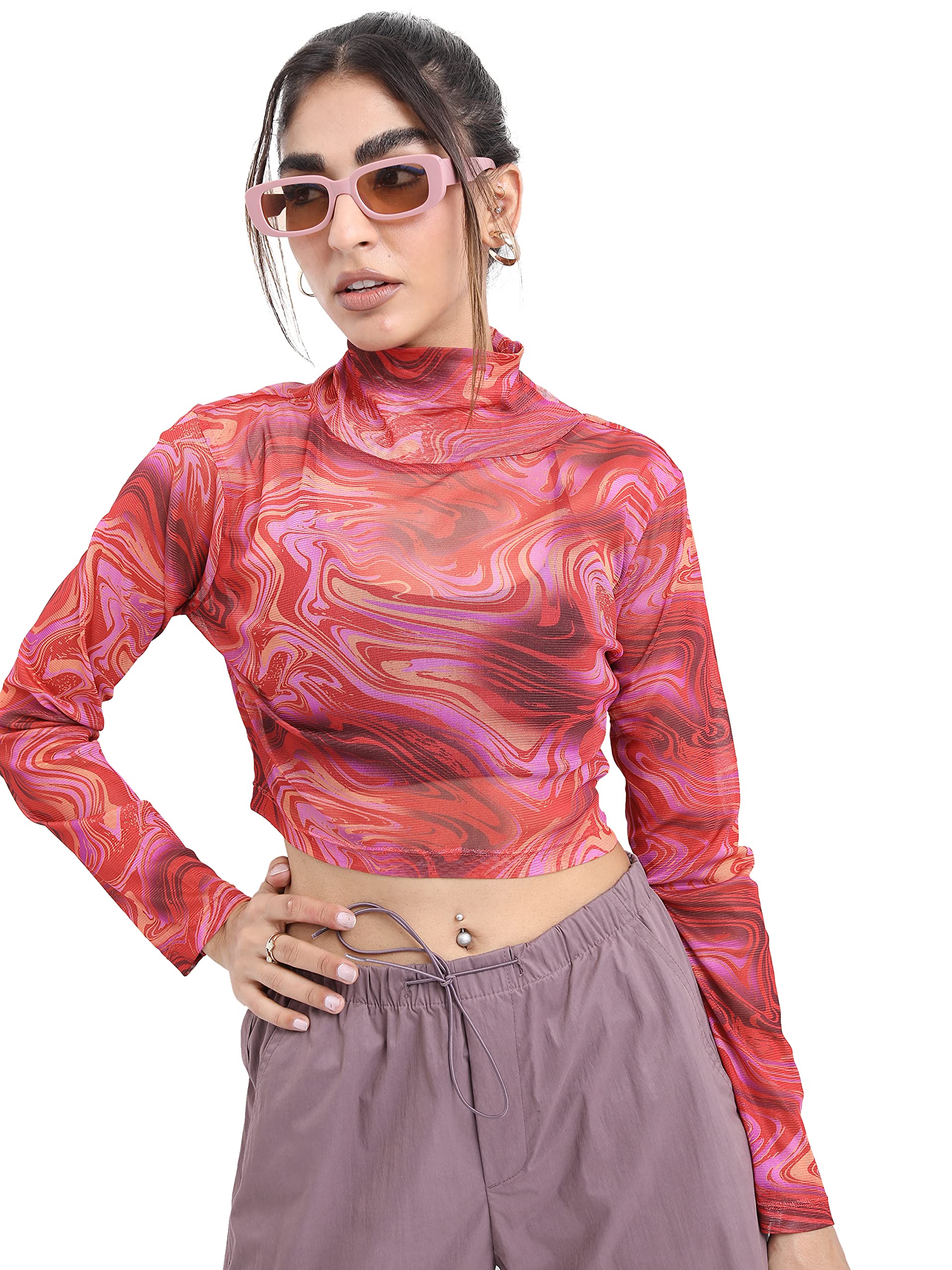 Ketch WomenS Polyester Regular Fit Fashion Vest (Khtp000055_Red,Medium