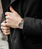 Stuhrling Original Men's Automatic Skeleton Dress Watch Genuine Leather Band with self Winding Mechanical Movement