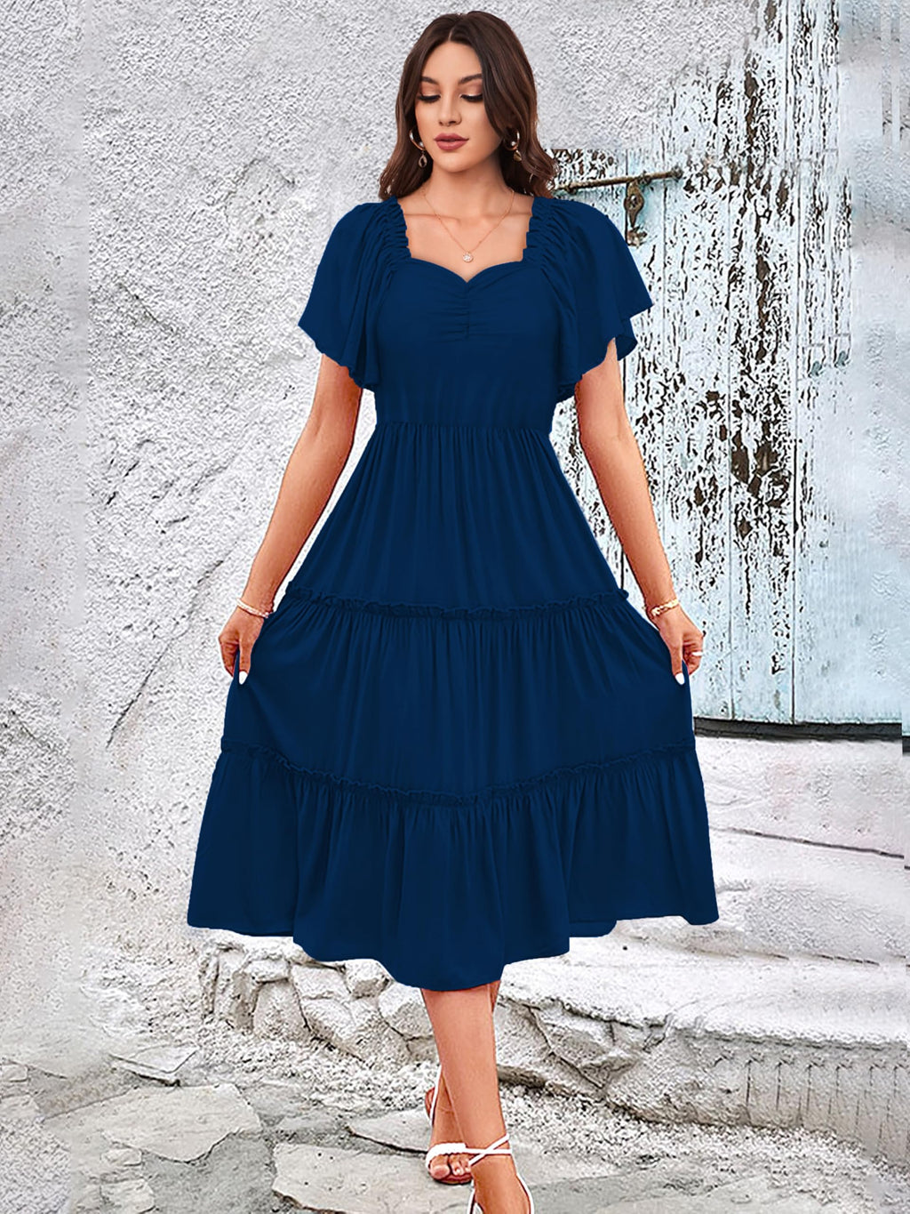 Toochki Dress For Women | Dresses For Women | Fit & Flare Dress | Anarkali Dress For Women | Midi Length Dress | Rayon Dresses |
