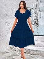Toochki Dress For Women | Dresses For Women | Fit & Flare Dress | Anarkali Dress For Women | Midi Length Dress | Rayon Dresses |