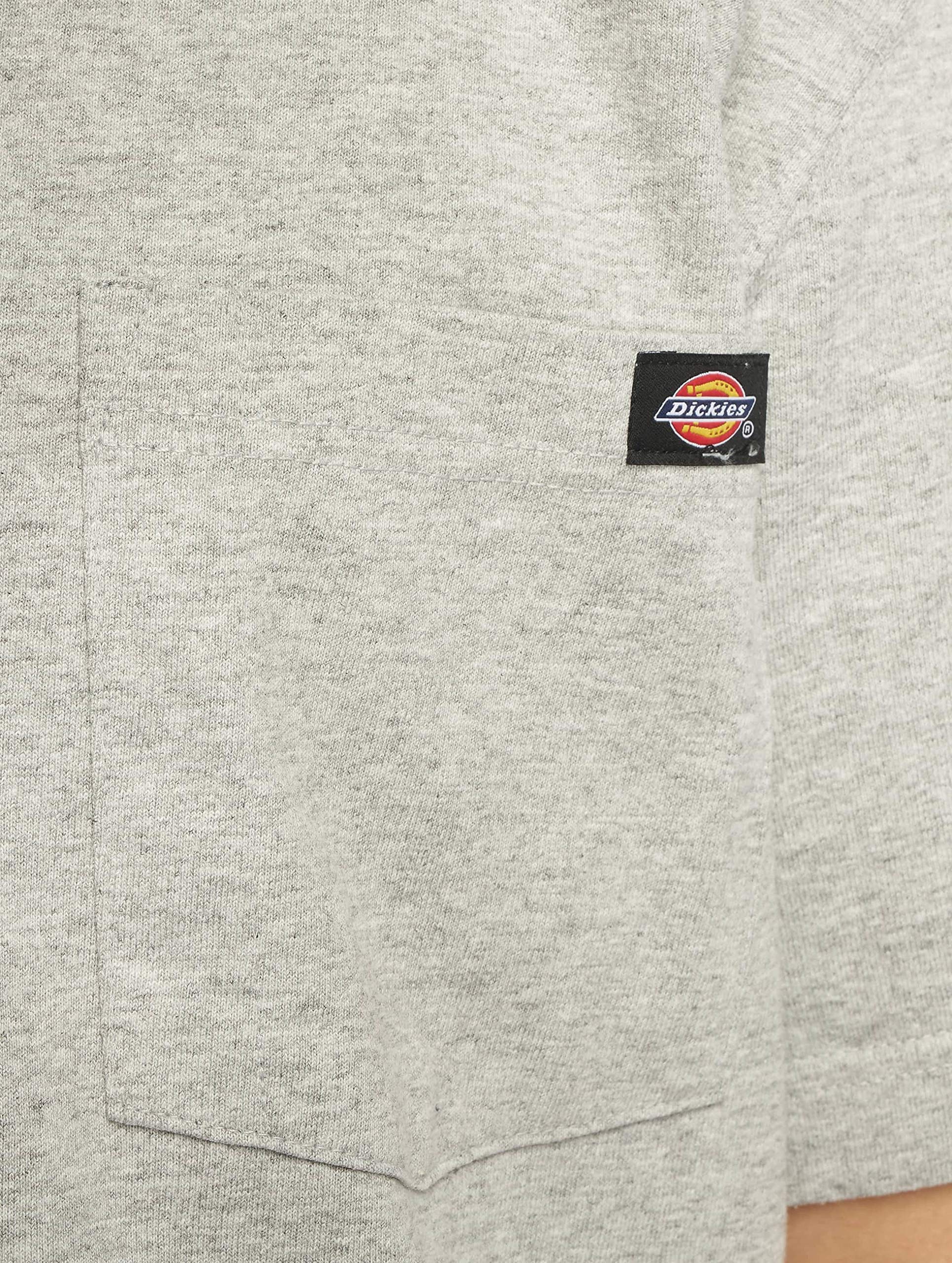 Dickies Men's Short Sleeve Heavyweight Crew Neck T-Shirt, Heather Gray, Small