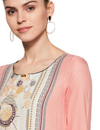 Aurelia Women'S Straight Fit Kurta (18Fek13641-63076_L_Pink)