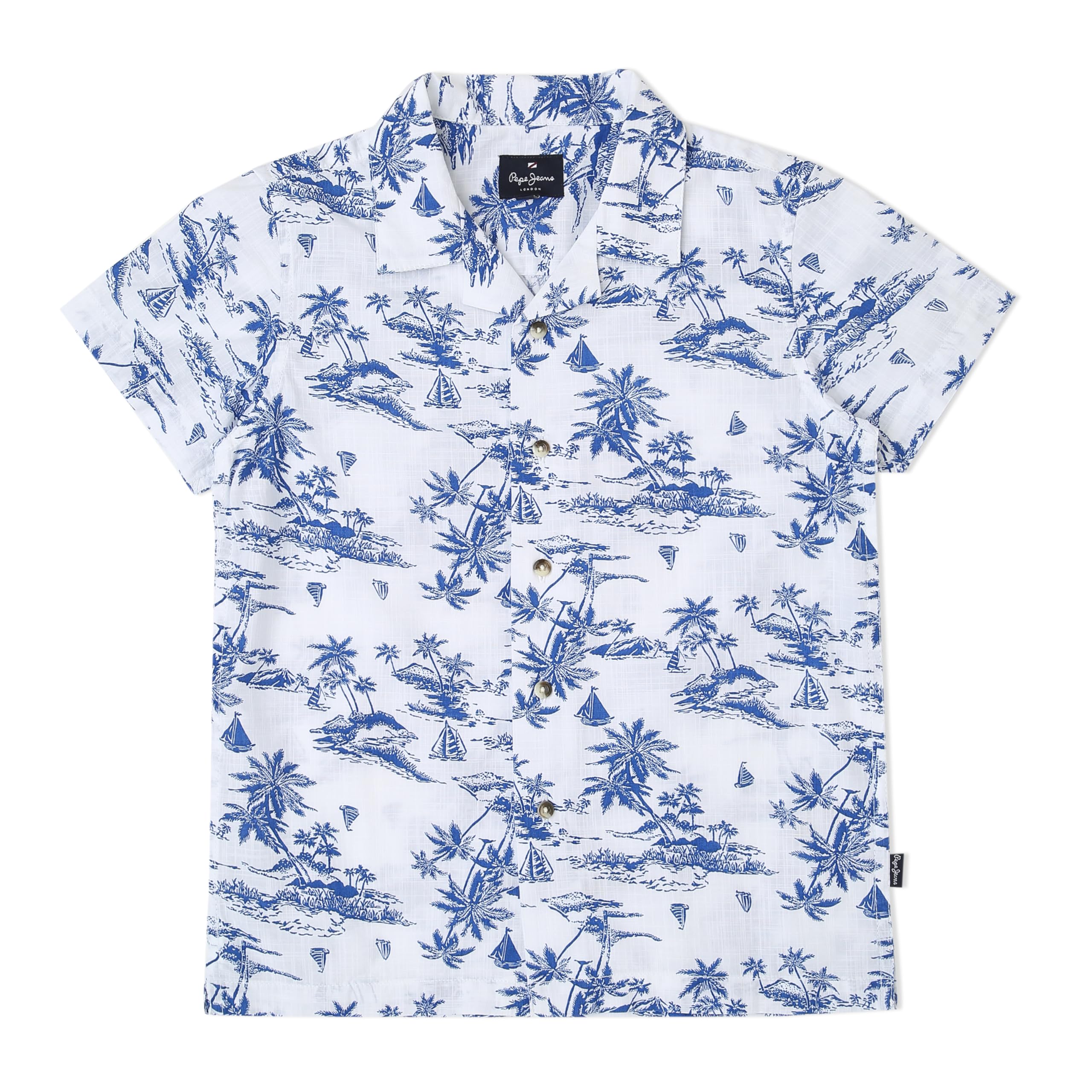 Pepe Jeans BoyS Regular Fit Shirt (Pb30240180012_White