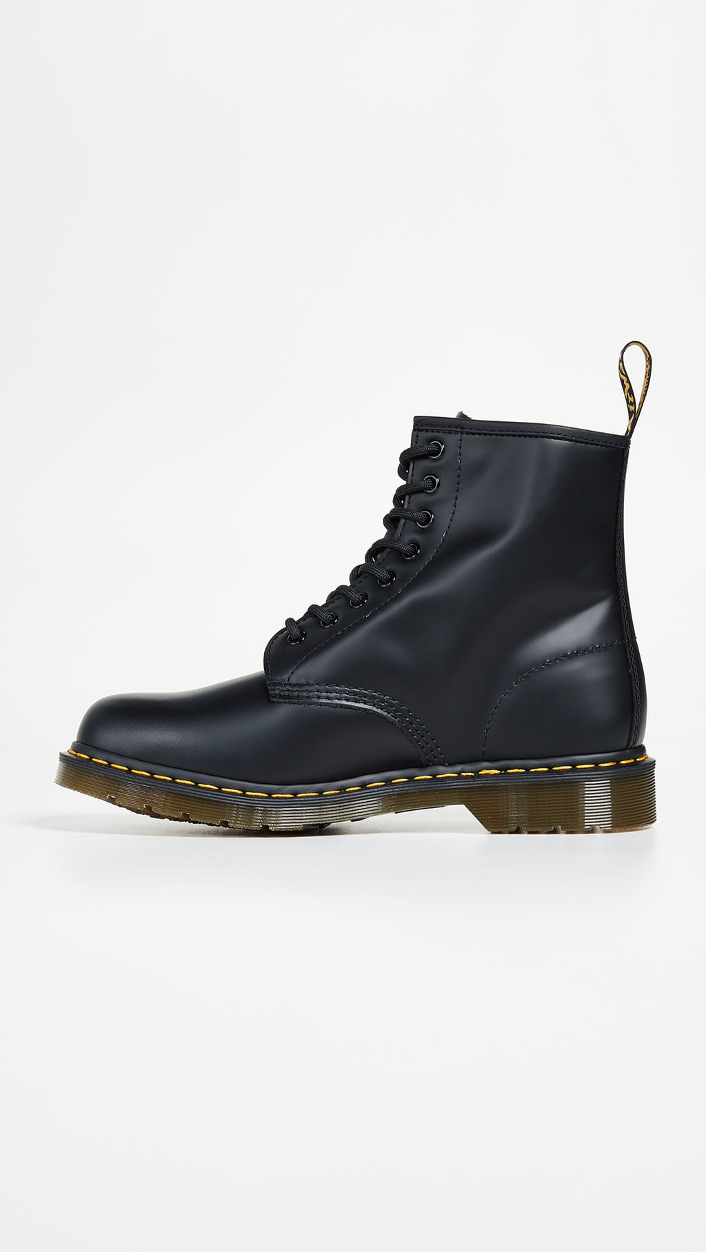 Dr. Martens 1460 Smooth Leather 8 Eye Boot, Black Smooth, 9 Women/8 Men