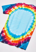 Liquid Blue Men's Standard Grateful Dead Rainbow Bertha Tie Dye Short Sleeve T-Shirt, Multi, 2XL