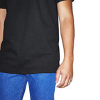 American Apparel mens Organic Fine Jersey Crewneck Short Sleeve T-shirt T Shirt, Black, Medium US