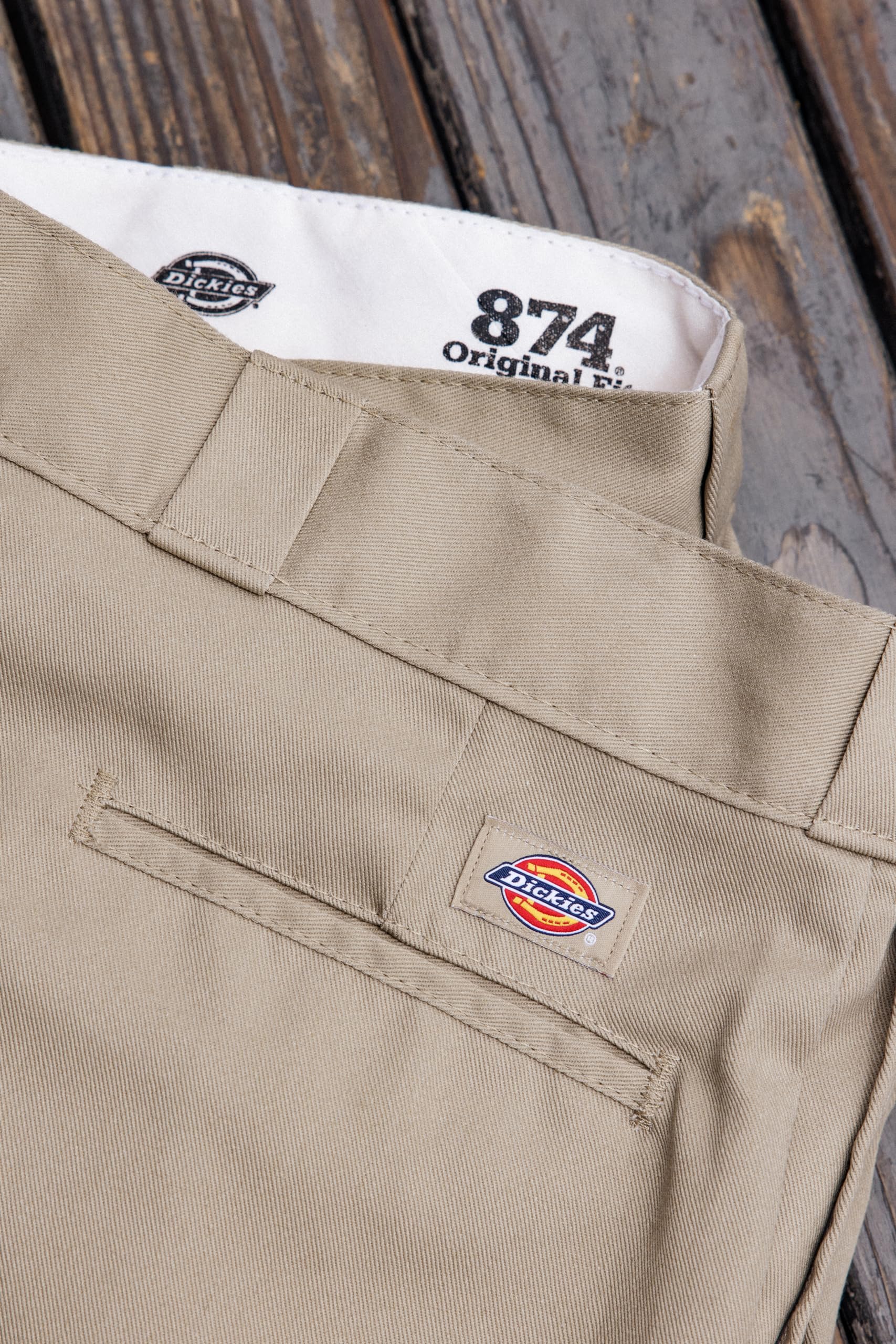 Dickies Men's Original 874 Work Pant, Khaki, 42W x 29L